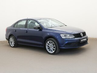 2015 Volkswagen Jetta VI Рестайлинг, синий, 1259000 рублей, вид 2