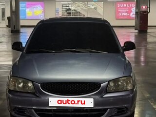 2007 Hyundai Accent ТагАЗ II, фиолетовый, 340000 рублей, вид 2
