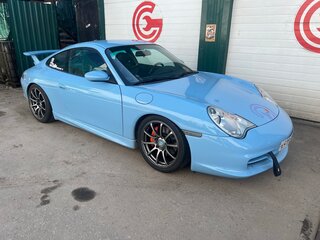 1998 Porsche 911 Carrera V (996), голубой, 2600000 рублей, вид 1