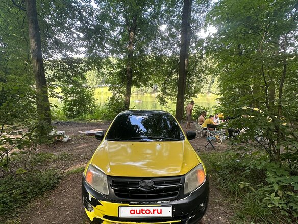 2017 Lada (ВАЗ) Granta I, жёлтый, 290000 рублей - вид 3