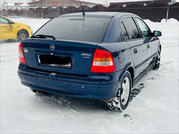 2000 Opel Astra G, синий, 499000 рублей - вид 7