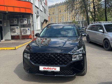 2021 Hyundai Santa Fe IV Рестайлинг, чёрный, 3590000 рублей, вид 1