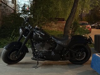 2009 Harley-Davidson Fat Boy, чёрный, 1750000 рублей, вид 3