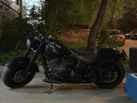 2009 Harley-Davidson Fat Boy, чёрный, 1750000 рублей, вид 3