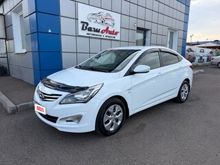 2014 Hyundai Solaris I Рестайлинг, белый, 875000 рублей, вид 2