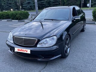 2002 Mercedes-Benz S-Класс 500 Long IV (W220), чёрный, 600000 рублей, вид 1
