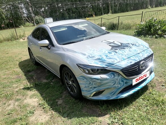 2017 Mazda 6 III (GJ) Рестайлинг, серый, 2070000 рублей - вид 3