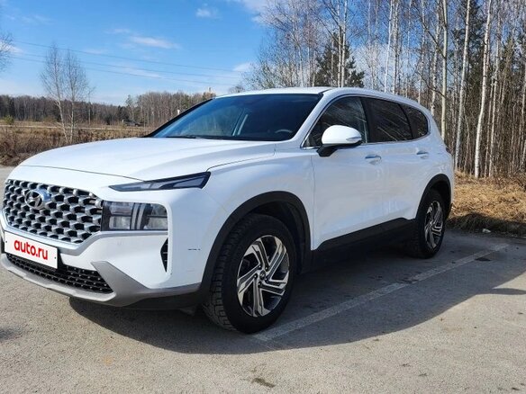 2021 Hyundai Santa Fe IV Рестайлинг, белый