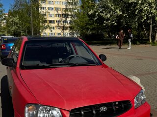 1999 Hyundai Accent II, красный, 150000 рублей, вид 2