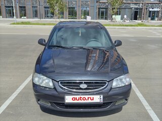 2008 Hyundai Accent ТагАЗ II, чёрный, 375000 рублей, вид 3