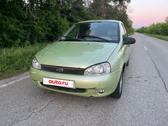 2006 Lada (ВАЗ) Kalina I, зелёный, 110000 рублей
