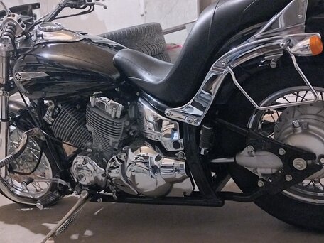 1999 Yamaha XVS400 Drag Star, чёрный, 450000 рублей, вид 1