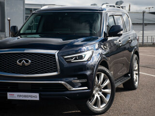 2018 Infiniti QX80 I Рестайлинг 2, синий, 3639000 рублей, вид 2