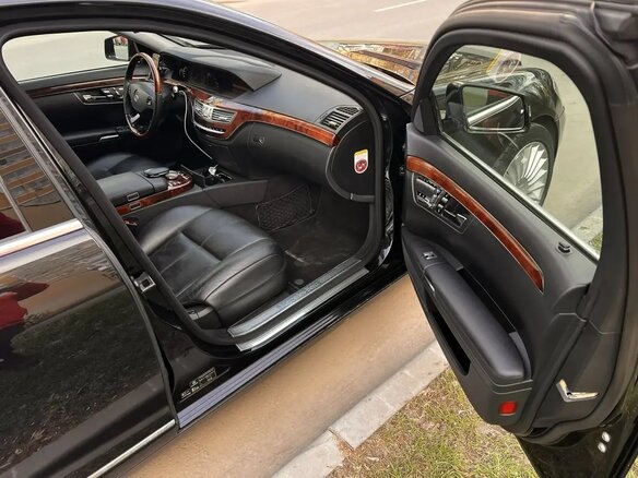 2007 Mercedes-Benz S-Класс 350 V (W221), чёрный, 1150000 рублей - вид 9