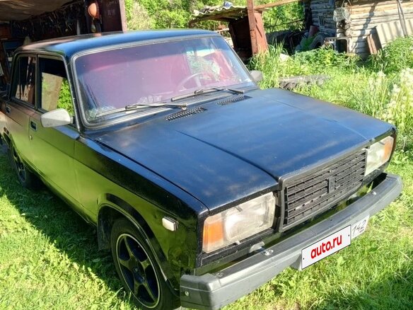 2005 Lada (ВАЗ) 2107, чёрный, 115000 рублей - вид 4