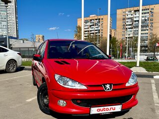 2006 Peugeot 206, красный, 365000 рублей, вид 2