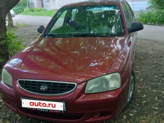 2005 Hyundai Accent ТагАЗ II, красный, 410000 рублей, вид 2