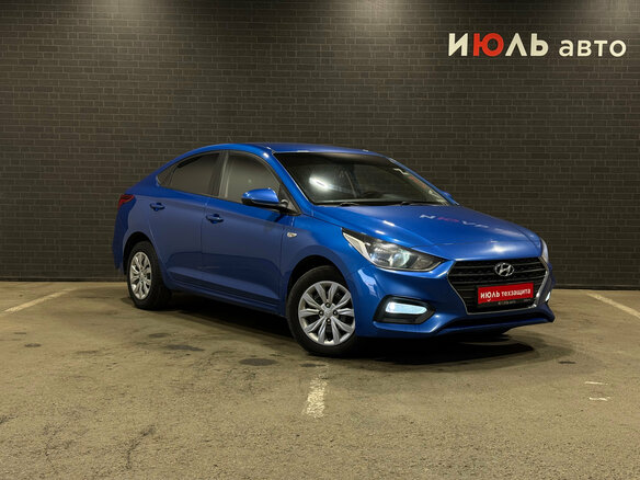 2019 Hyundai Solaris II, синий - вид 2