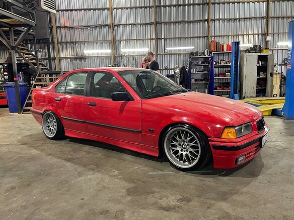 1995 BMW 3 серии 316i III (E36), красный - вид 5