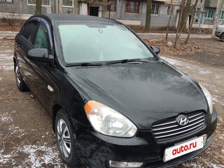 2008 Hyundai Accent III, чёрный, 620000 рублей, вид 1