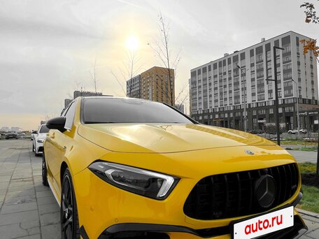 2019 Mercedes-Benz A-Класс AMG 45 AMG S II (W177), жёлтый, 4500000 рублей, вид 3