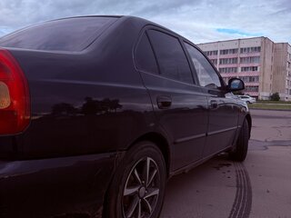 2007 Hyundai Accent ТагАЗ II, чёрный, 209000 рублей, вид 4