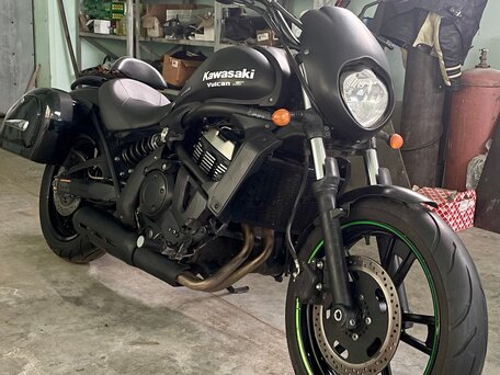 2017 Kawasaki EN650 Vulcan S, чёрный, 480000 рублей, вид 2