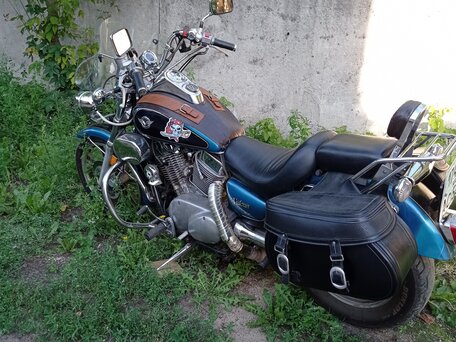 1994 Kawasaki VN1500 Vulcan, синий, 390000 рублей, вид 2