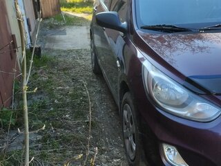2012 Hyundai Solaris I, фиолетовый, 530000 рублей, вид 2