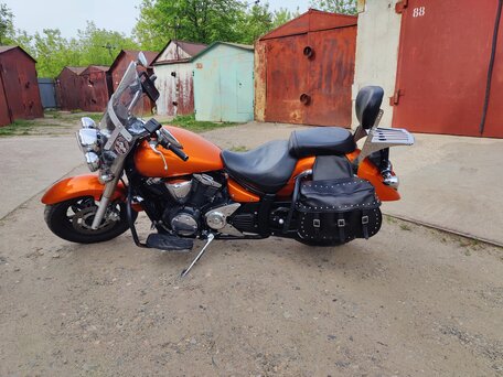 2008 Yamaha XVS1300, оранжевый, 570000 рублей, вид 1