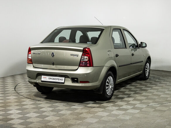 2011 Renault Logan I Рестайлинг, бежевый, 349585 рублей - вид 4