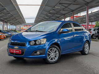 2013 Chevrolet Aveo II, синий, 499900 рублей, вид 4