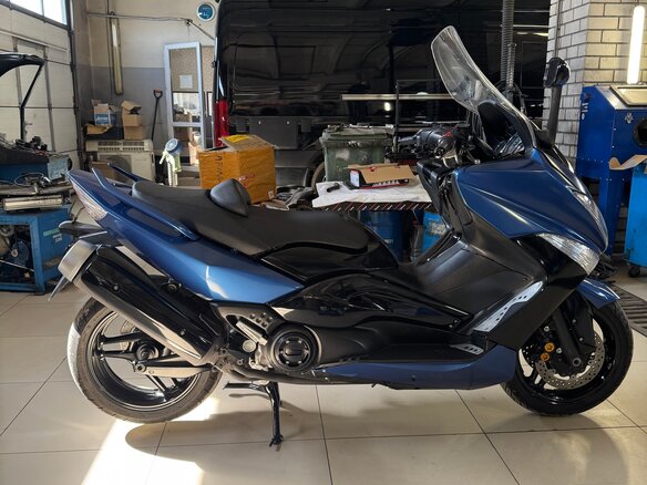 2009 Yamaha TMAX, синий, 450000 рублей - вид 11
