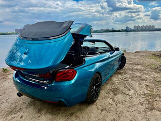 2018 BMW 4 серии 430i xDrive F32/F33/F36 Рестайлинг, синий, 3150000 рублей, вид 4