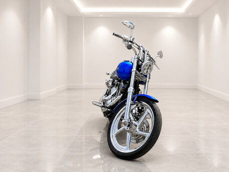 2005 Harley-Davidson Softail Standard, синий, 870000 рублей, вид 2