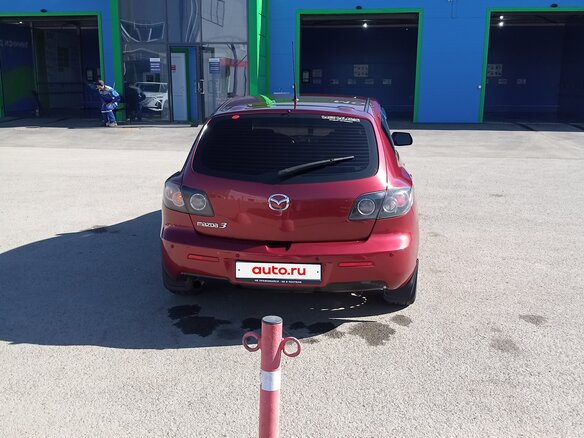 2008 Mazda 3 I (BK) Рестайлинг, красный, 800000 рублей - вид 3