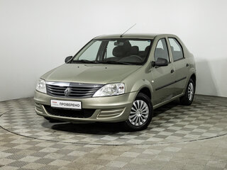 2011 Renault Logan I Рестайлинг, бежевый, 349585 рублей, вид 1