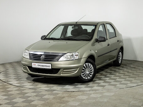 2011 Renault Logan I Рестайлинг, бежевый, 349585 рублей, вид 1