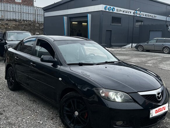 2008 Mazda 3 I (BK) Рестайлинг, чёрный, 450000 рублей - вид 2