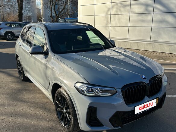 2022 BMW X3 30i xDrive III (G01) Рестайлинг, серебристый, 3200000 рублей