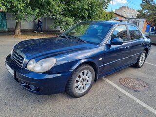 2010 Hyundai Sonata ТагАЗ IV (EF) Рестайлинг, синий, 433500 рублей, вид 1