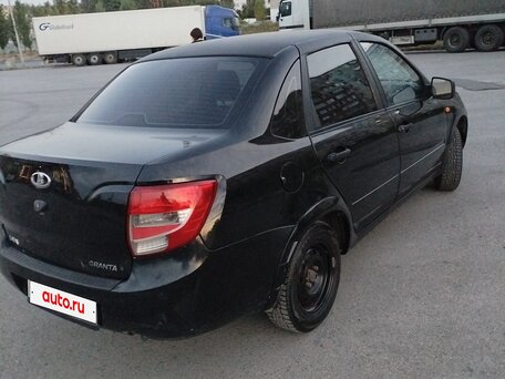 2012 Lada (ВАЗ) Granta I, чёрный, 350000 рублей, вид 5