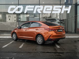 2021 Hyundai Solaris II Рестайлинг, оранжевый, 1455000 рублей, вид 2
