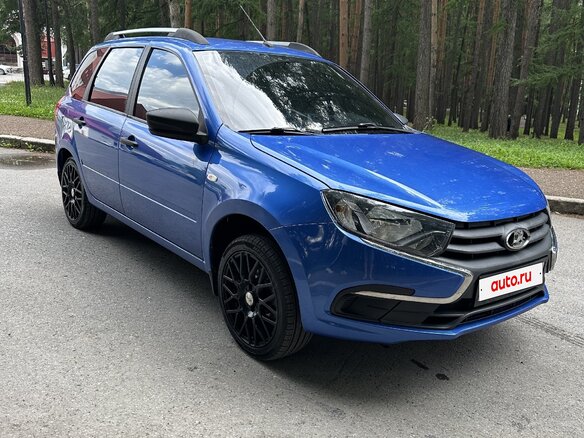 2021 Lada (ВАЗ) Granta I Рестайлинг, синий, 635000 рублей - вид 2
