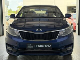 2015 Kia Rio III Рестайлинг, синий, 1019000 рублей, вид 2