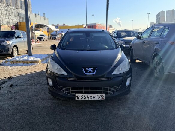 2008 Peugeot 308 I, чёрный, 285000 рублей - вид 1