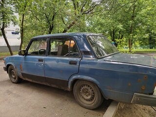 2006 Lada (ВАЗ) 2107, голубой, 120000 рублей, вид 1