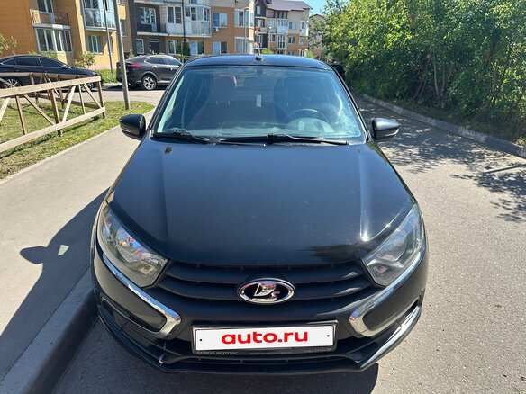 2023 Lada (ВАЗ) Granta I Рестайлинг, чёрный, 760000 рублей - вид 1