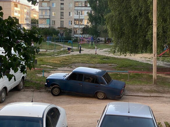 2002 Lada (ВАЗ) 2107, синий, 90000 рублей - вид 3