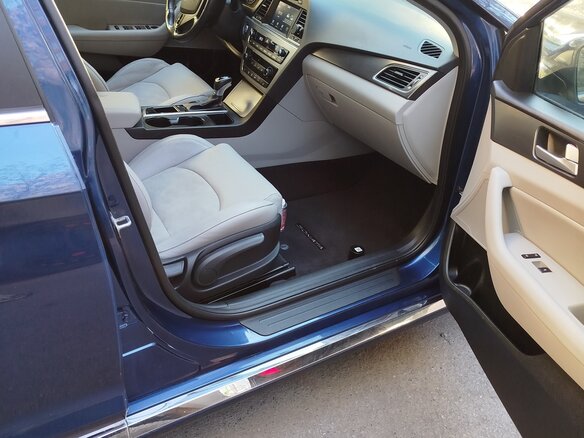 2017 Hyundai Sonata VII (LF), синий, 1500000 рублей - вид 5